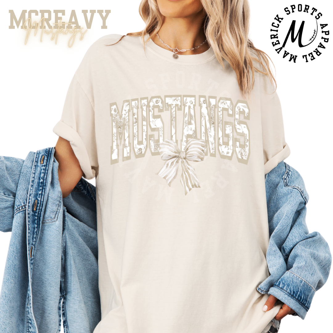 McReavy Mustangs Floral Varsity