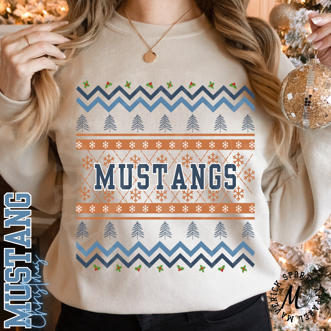 Mustangs Ugly Christmas Sweater