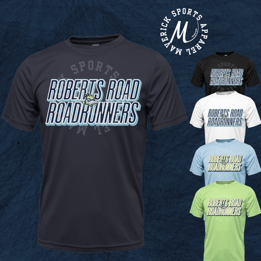 Roberts Road Elementary Roadrunners Stacked Mascot Tee – Xtreme Tek Dri-Fit