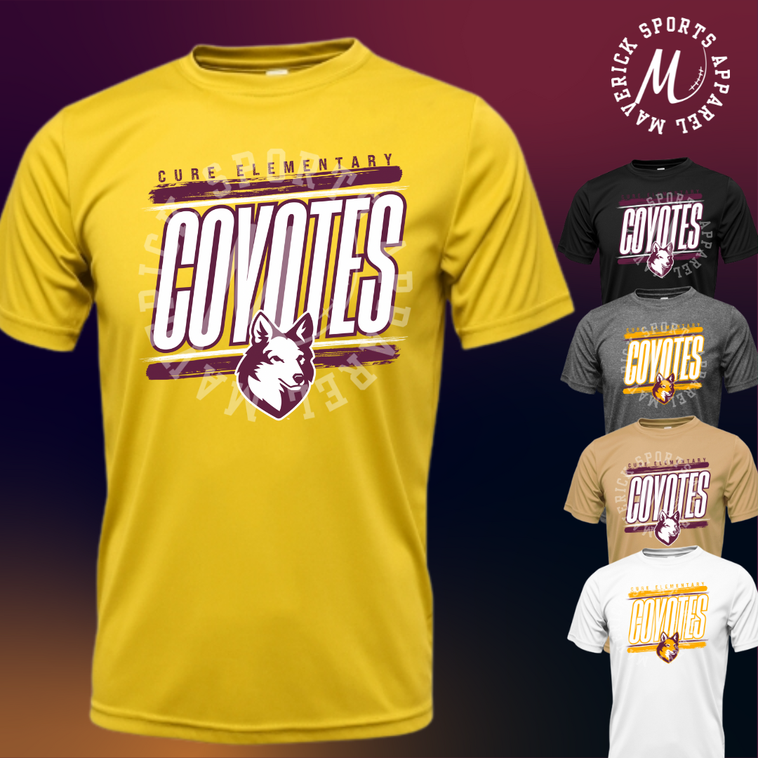 Cure Elementary Coyotes Varsity Tee – Xtreme-Tek Dri-Fit
