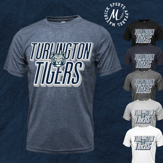 Turlington Elementary Tigers Stacked Mascot Tee – Xtreme Tek Dri-Fit