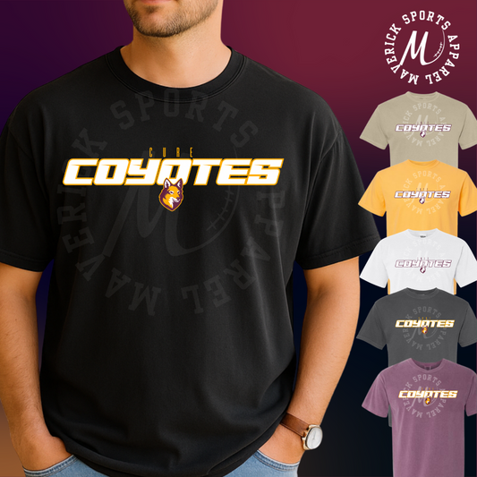 Cure Elementary Coyotes Block Letter Tee – Comfort Colors®
