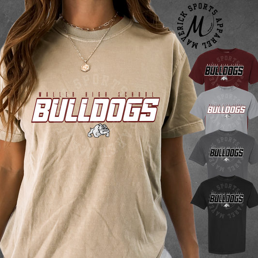 Waller High School Bulldogs Block Letter Tee – Comfort Colors®