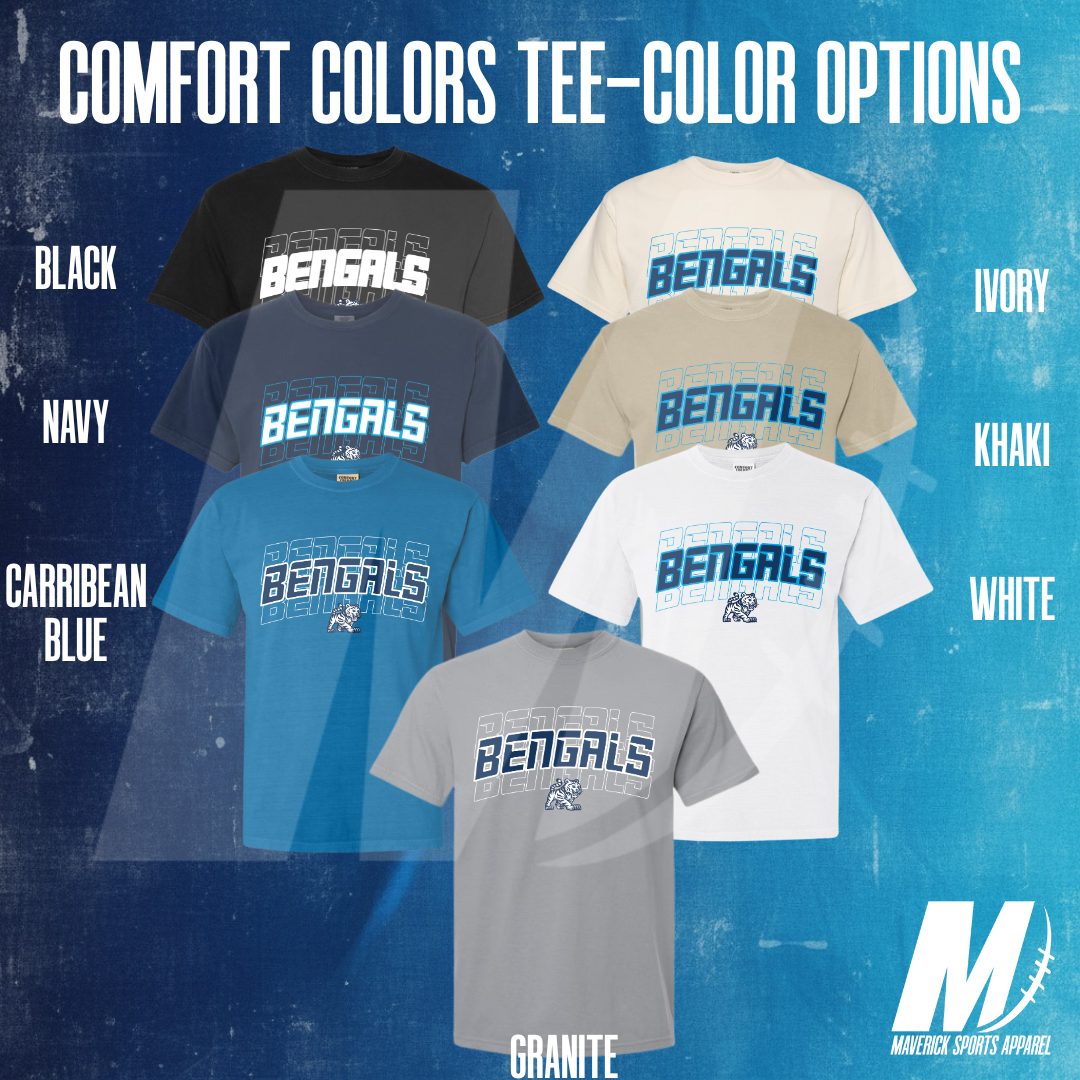 Bengals Stacked Comfort Colors® Tee