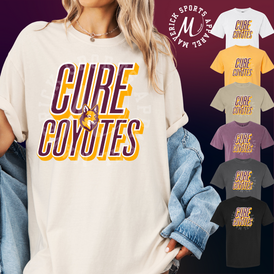 Cure Coyotes Stacked Mascot Tee – Comfort Colors®