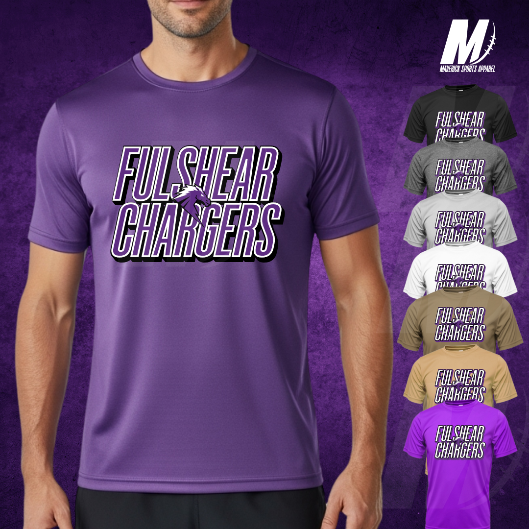Stacked Fulshear Chargers – Xtreme Tek Dri-Fit Tee