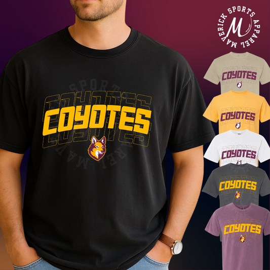 Coyotes Stacked Comfort Colors® Tee