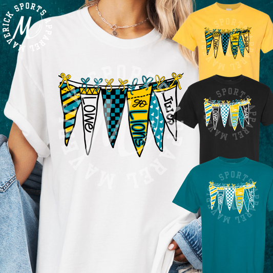 Lowe Lions Pennant Banner Tee – Comfort Colors®