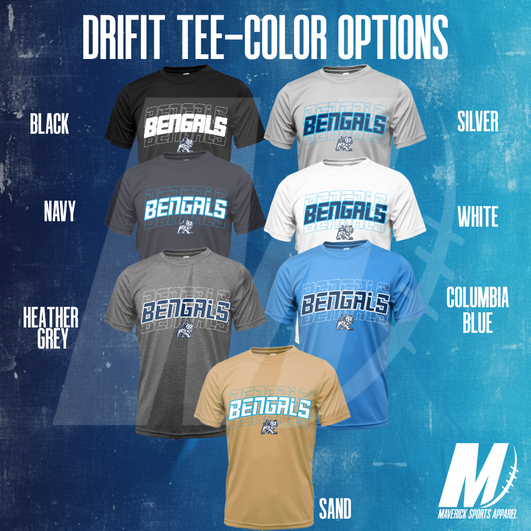 Bengals Stacked – Xtreme Tek Dri-Fit Tee