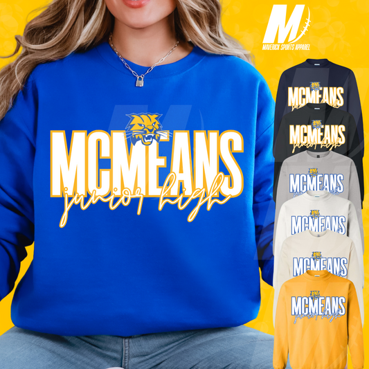 McMeans Bobcats Bold Script Crewneck Sweatshirt