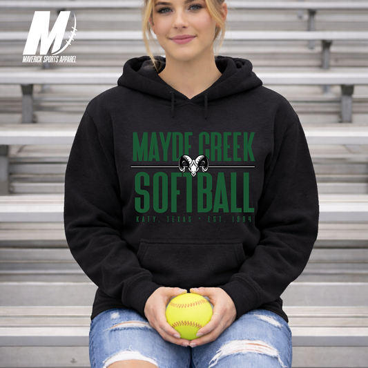 Mayde Creek Softball Baseline Hyperactive Fleece Hoodie