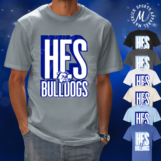 HES Bulldogs Stacked Mascot Tee – Comfort Colors®