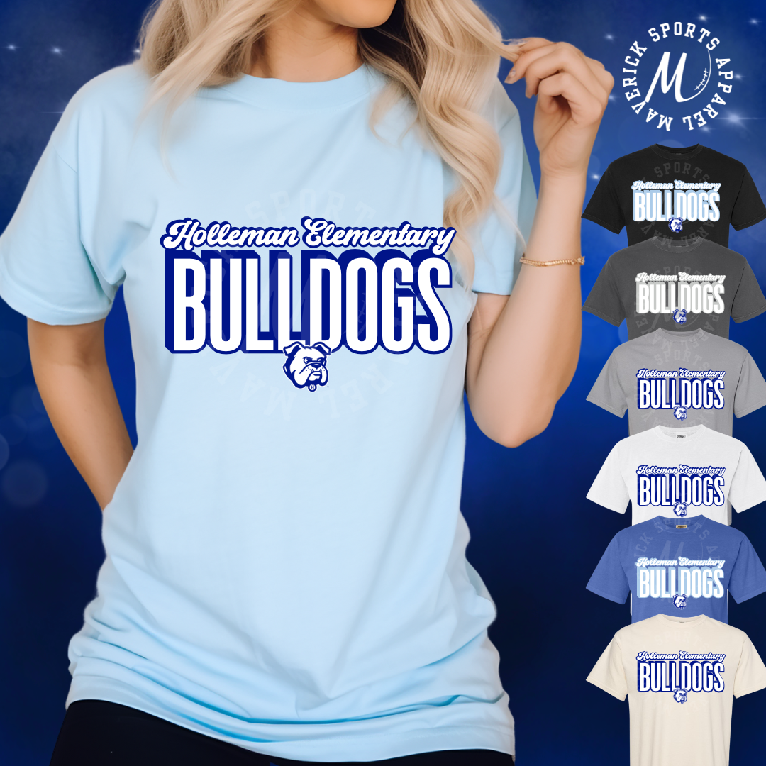 Holleman Elementary Block Script Tee – Comfort Colors®