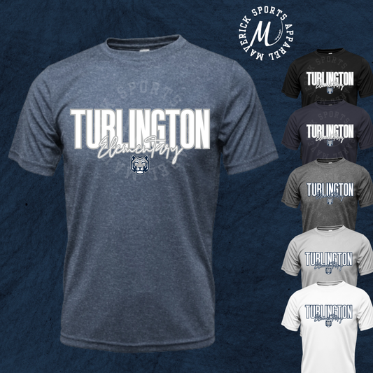 Turlington Elementary Bold Script Tee – Xtreme-Tek Dri-Fit