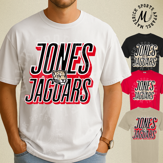 Jones Jaguars Stacked Mascot Tee – Comfort Colors®
