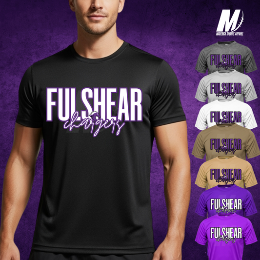 Fulshear Chargers Bold Script Tee – Xtreme Tek Dri-Fit