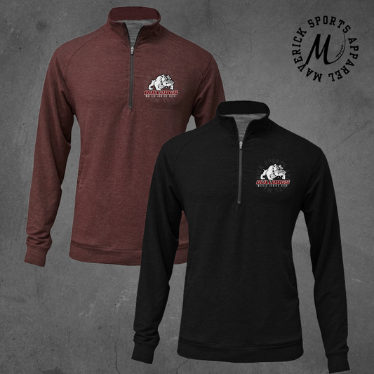 WJH Bulldogs Tri-Blend 1/4 Zip Pullover