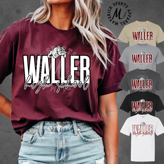Waller High School Bold Script Tee – Comfort Colors®