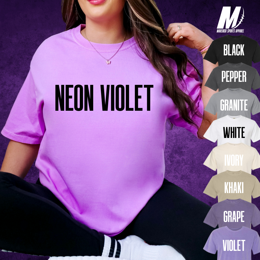 Fulshear Chargers Block Script Comfort Colors® Tee
