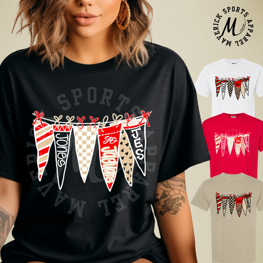 Jones Elementary Jaguars Pennant Banner Tee – Comfort Colors®