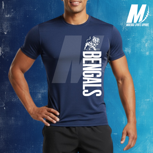 Bryant Bengals Vertical Mascot  – Xtreme Tek Dri-Fit Tee