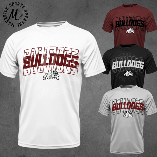 Bulldogs Stacked Xtreme-Tek Dri-Fit Tee