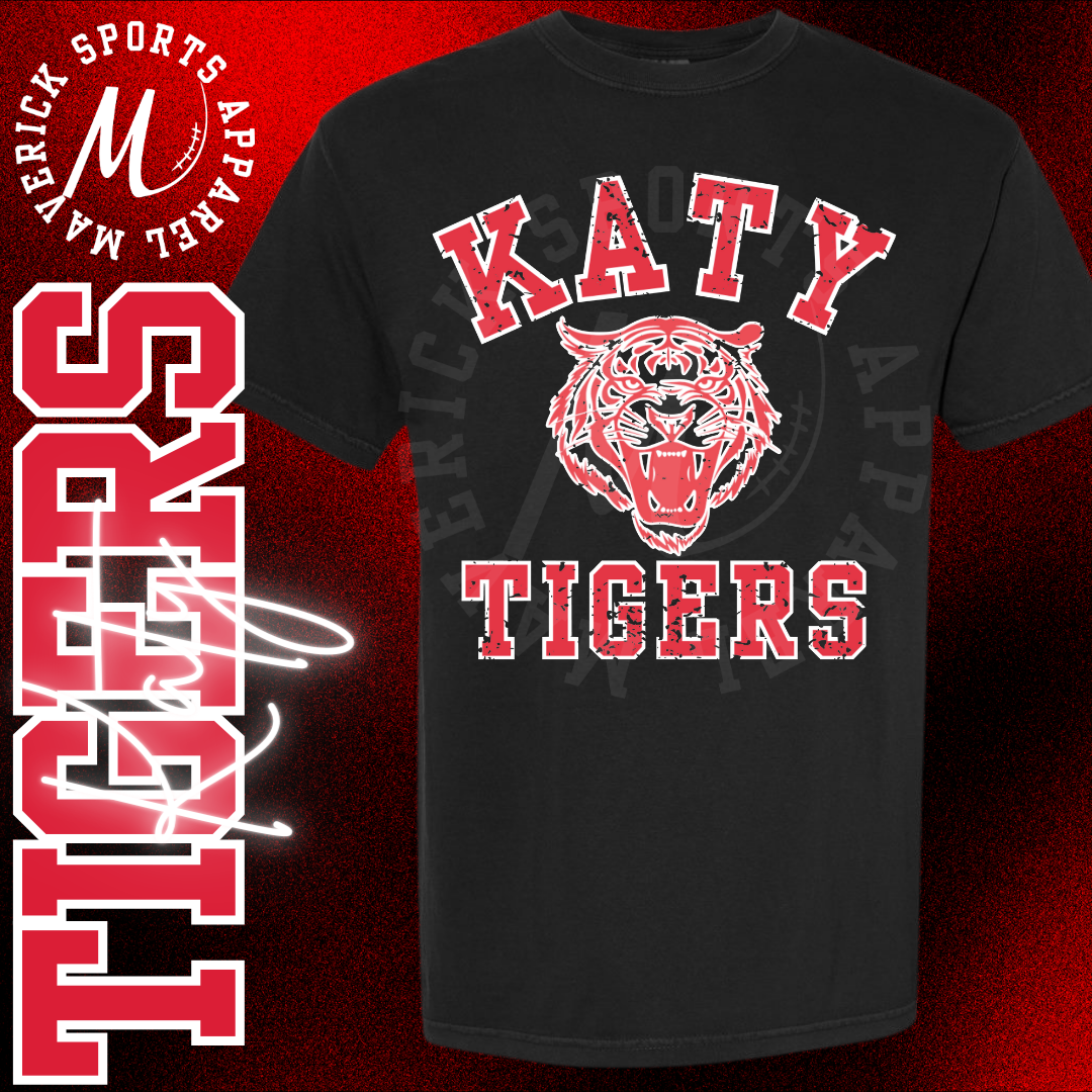 Katy Tigers Distressed Varsity