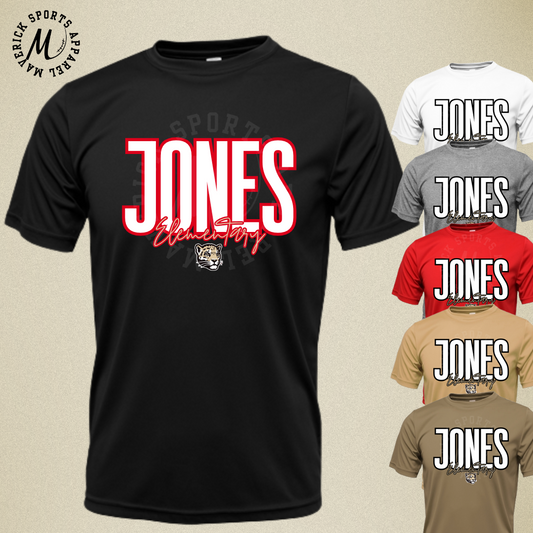 Jones Elementary Bold Script Tee – Xtreme-Tek Dri-Fit