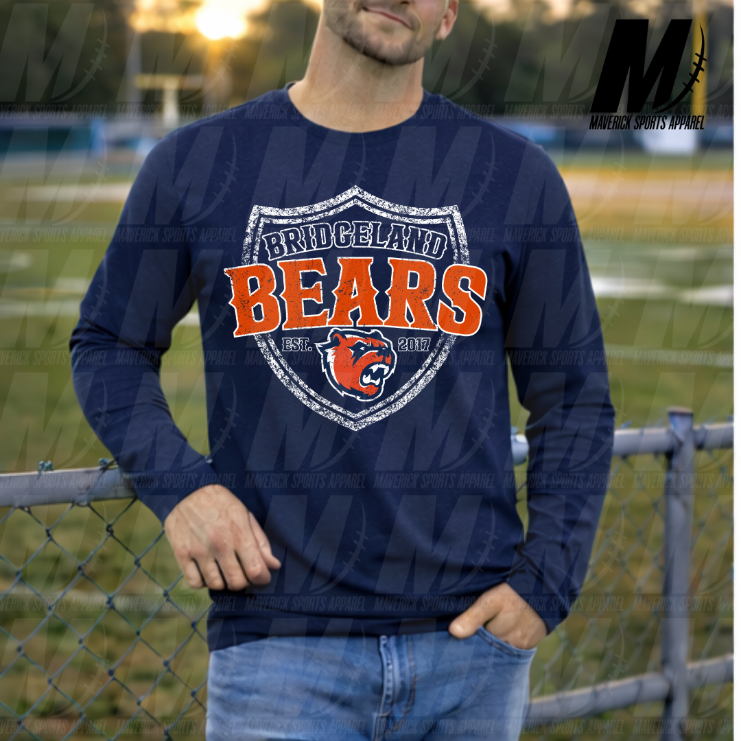 Bridgeland Vintage Athletic Shield Soft Tek Tee