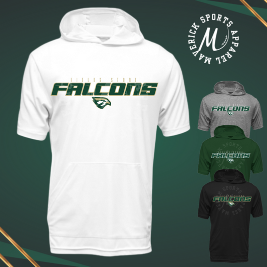 Fields Store Elementary Falcons Xtreme-Tek Short Sleeve Hood