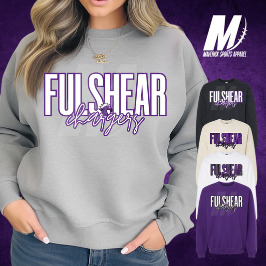 Fulshear Chargers Bold Script Crewneck Sweatshirt