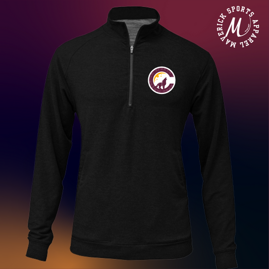 Cure Elementary Coyotes Tri-Blend 1/4 Zip Pullover