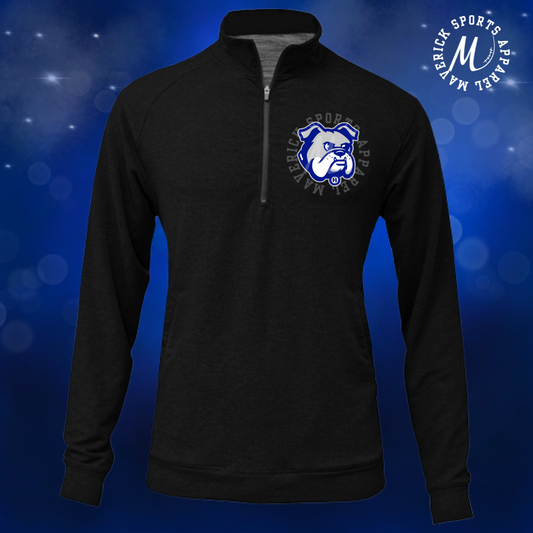 Holleman Elementary Bulldogs Tri-Blend 1/4 Zip Pullover