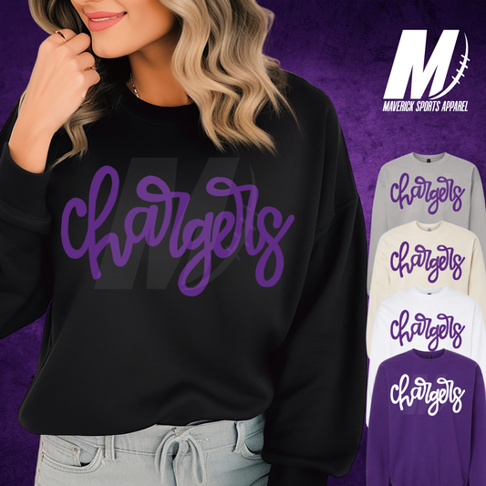 Fulshear Chargers Bubble Script Crewneck Sweatshirt