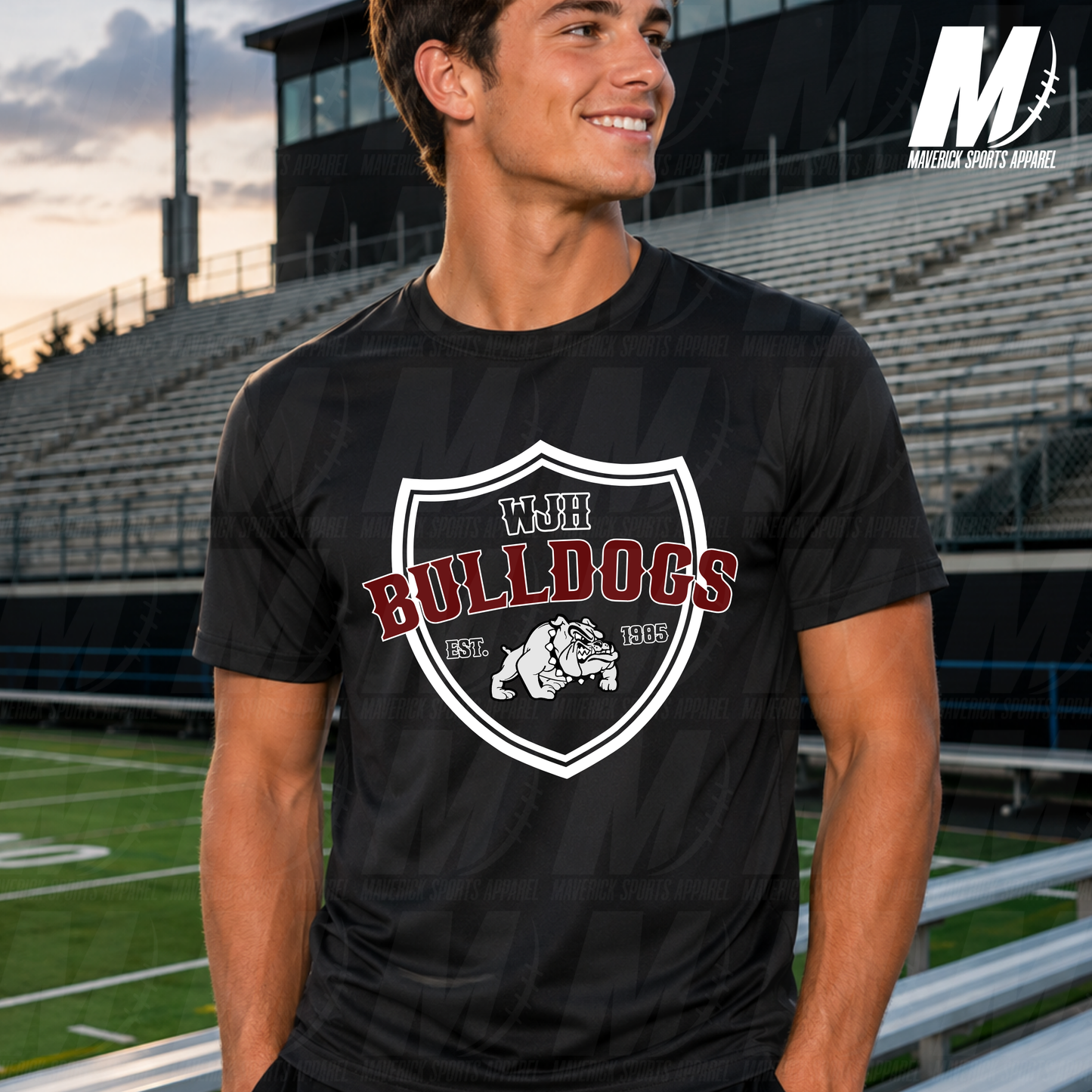 Waller Junior High Vintage Athletic Shield – Xtreme Tek Dri Fit Series