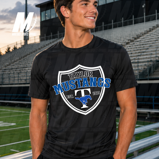 Taylor Mustangs Vintage Shield – Xtreme Tek Dri Fit Series