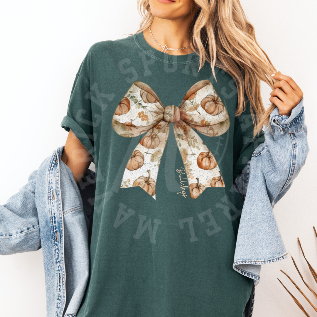 Bulldogs Fall Bow Tee