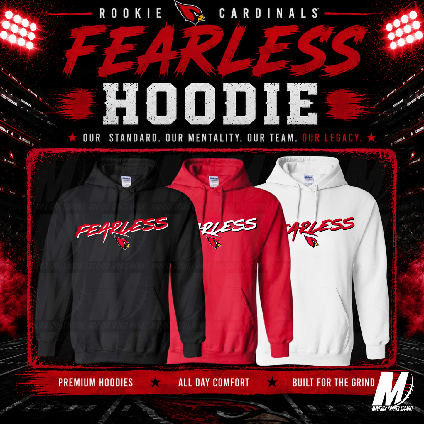 Cardinals Fearless Hoodie