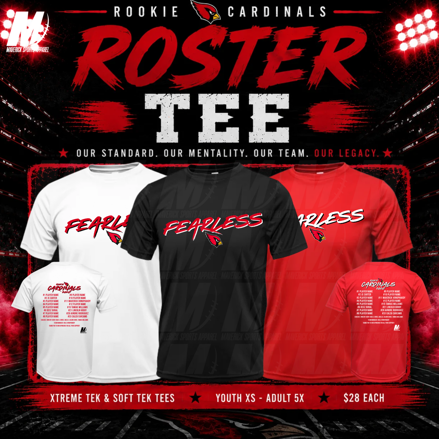 2026 Cardinals Roster Tee
