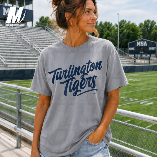 Turlington Tigers Heritage Script – Comfort Colors® Series