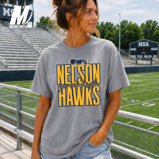 Nelson Hawks Varsity Signature – Comfort Colors® Series