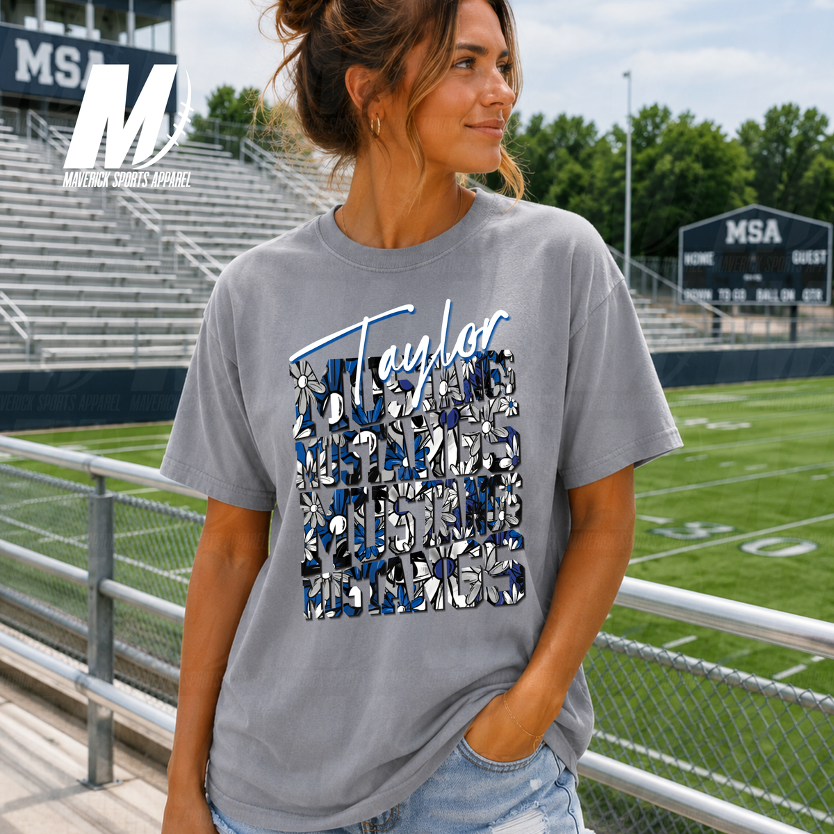 Taylor Mustangs Spirit in Bloom – Comfort Colors® Series