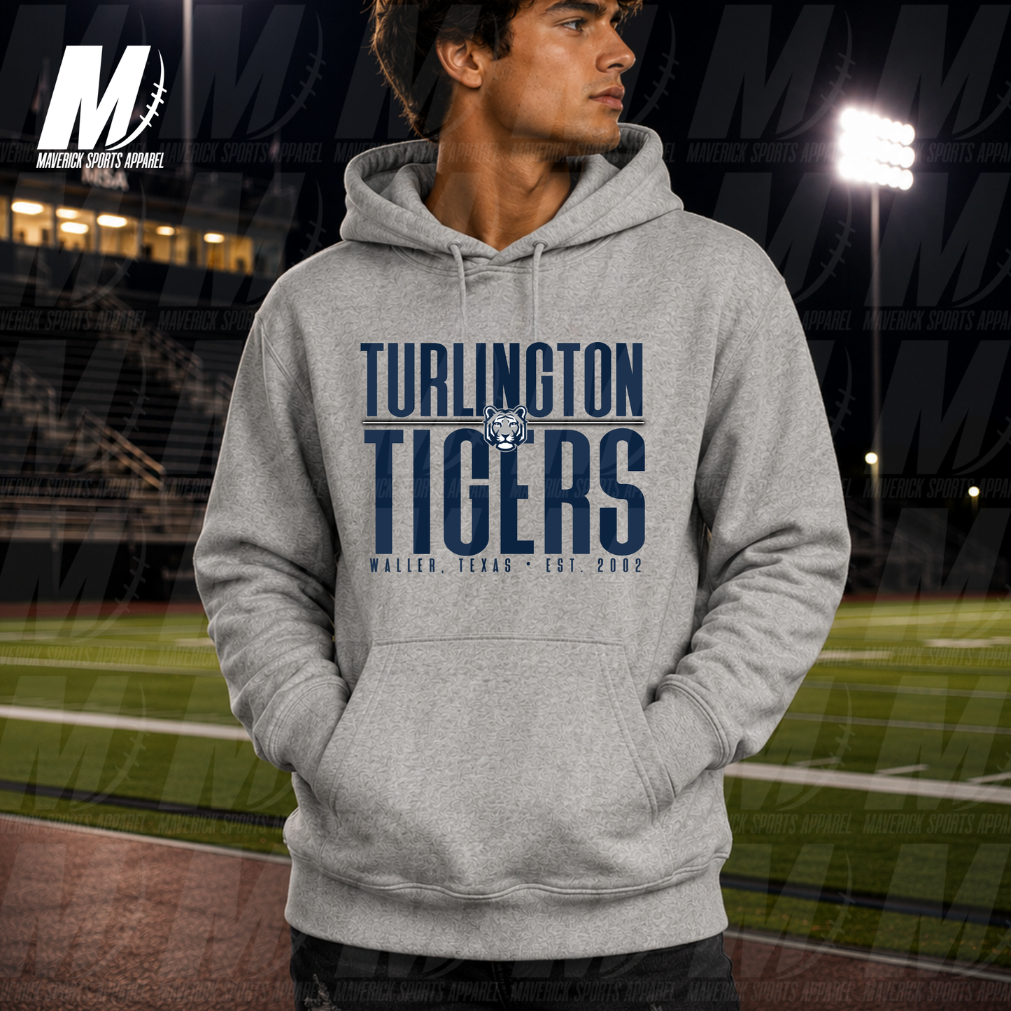 Turlington Tigers Baseline – Hyperactive Fleece Hoodie