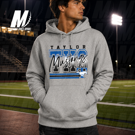 Taylor Mustangs Varsity Voltage – Hyperactive Fleece Hoodie