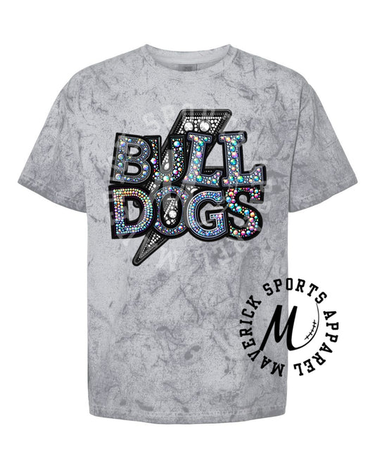 Bulldogs Rhinestone Colorblast Tee