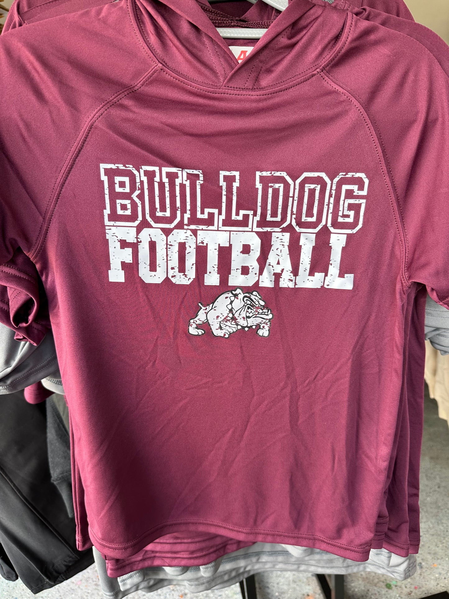 Bulldog Football Drifit Tee