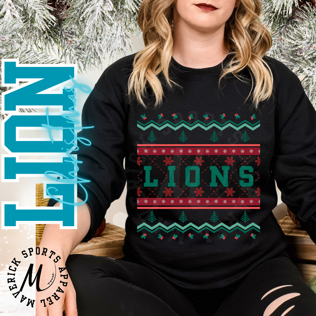 Lions Ugly Christmas Sweater