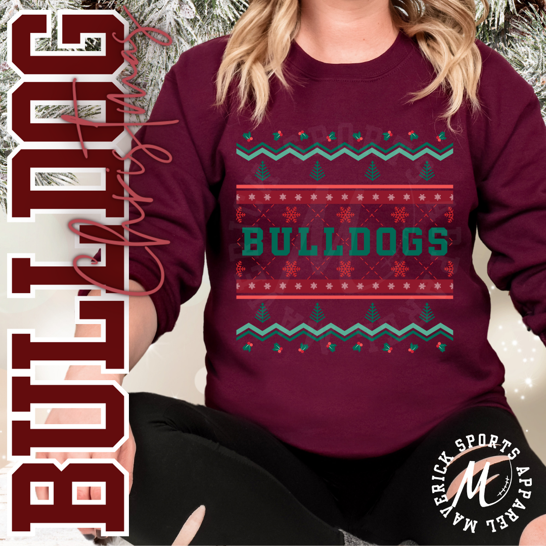 Bulldogs Ugly Christmas Sweater