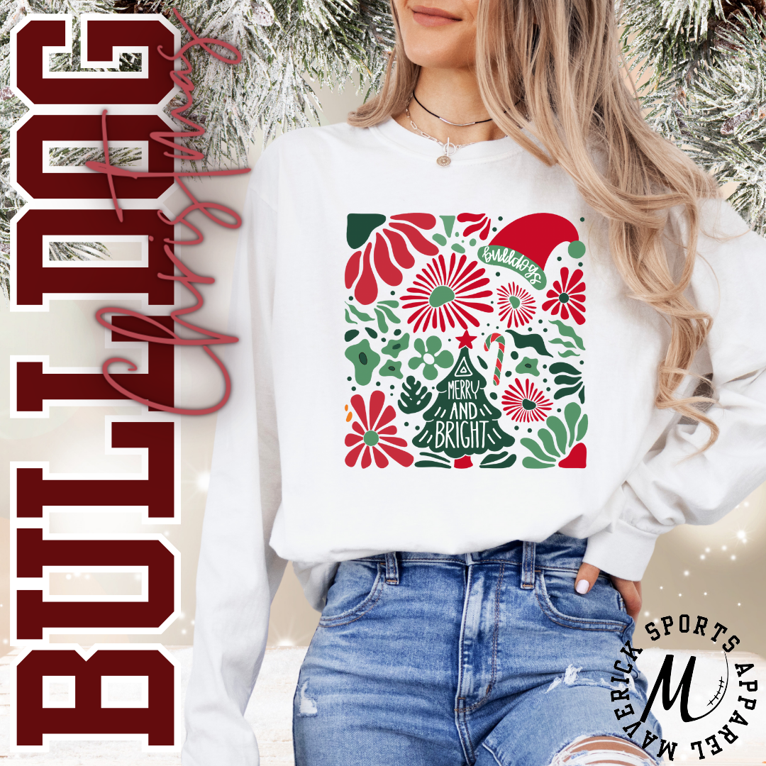 Merry & Bright Bulldogs Floral