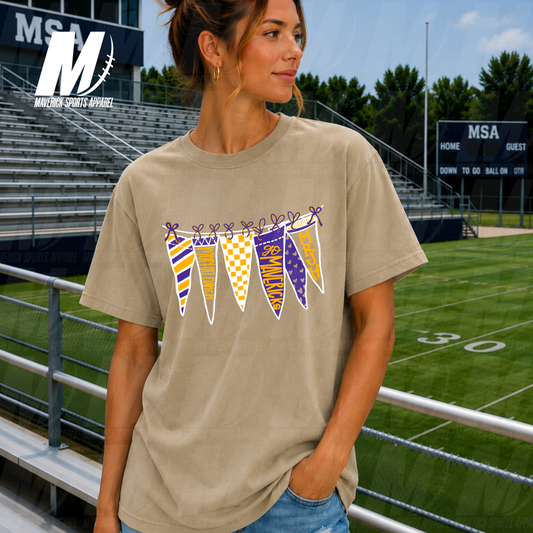 Morton Ranch Mavericks Pep Rally Pennants – Comfort Colors® Series